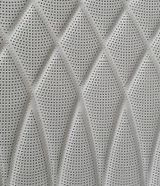 Embroidery on suede fabric