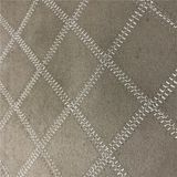 Embroidery on suede fabric